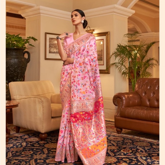 Kashmiri Modal weaving Saree - Picture 2 of 8